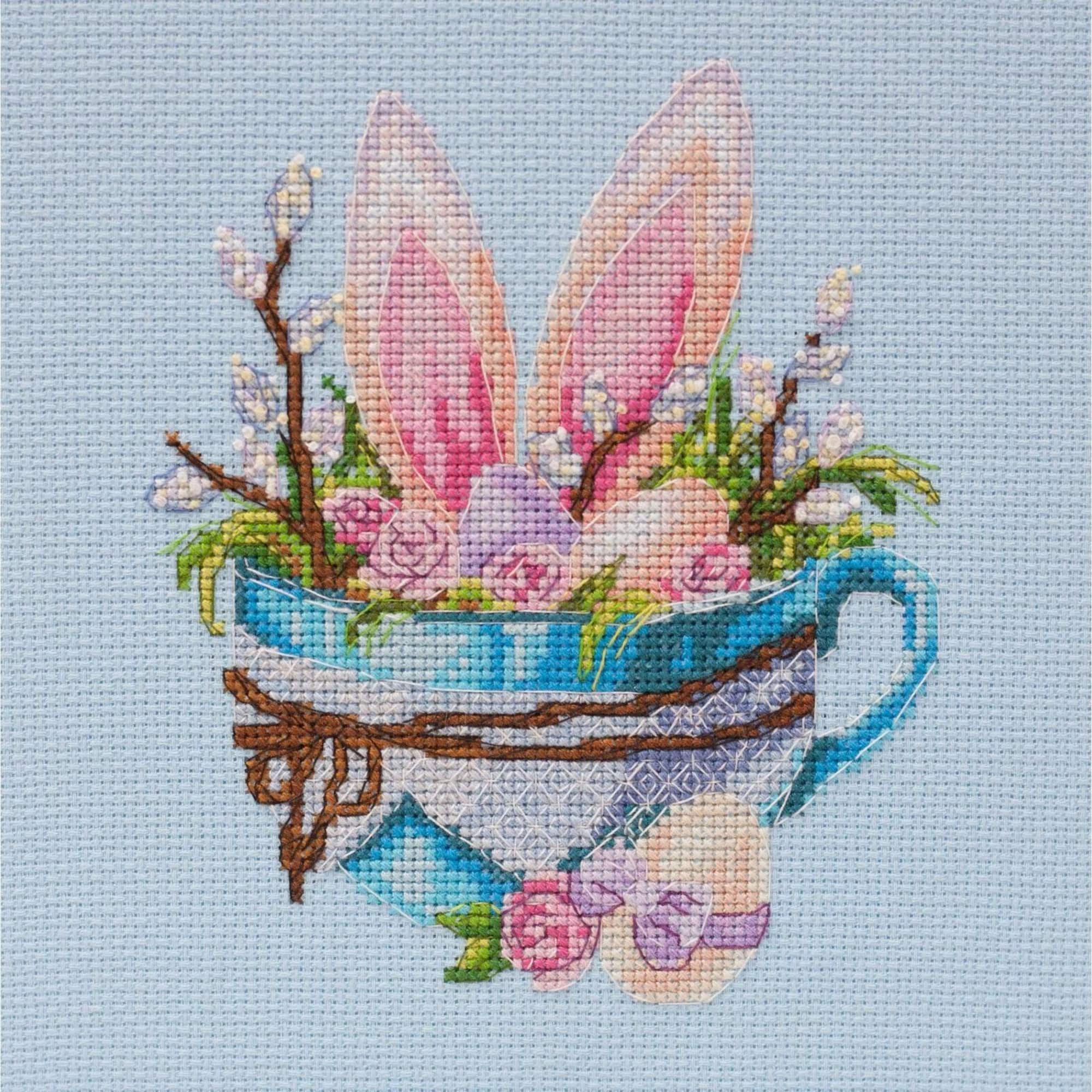 Abris Art Easter Bunny Cross-Stitch Kit